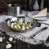 POELE 28CM STRATE AMOVIBLE INOX - CRISTEL