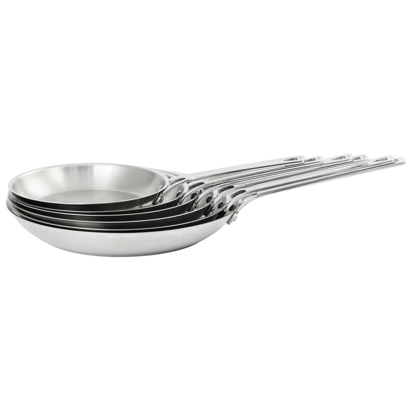 POELE 1826 - 24CM - INOX - CRISTEL