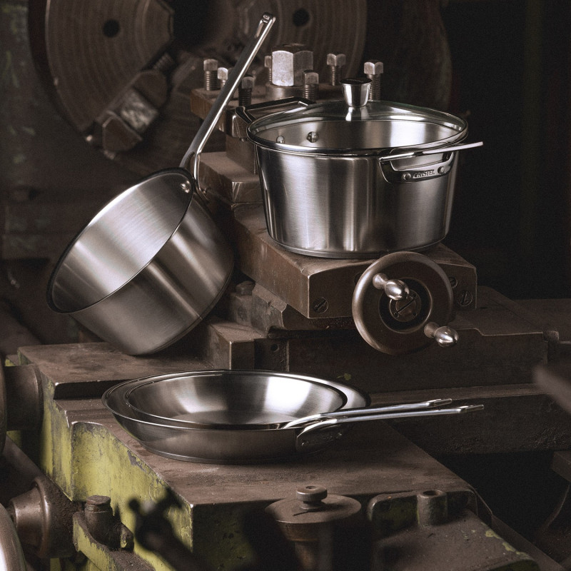 POELE 1826 - 24CM - INOX - CRISTEL