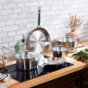 SET 3 CASSEROLES INOX 1826 - CRISTEL