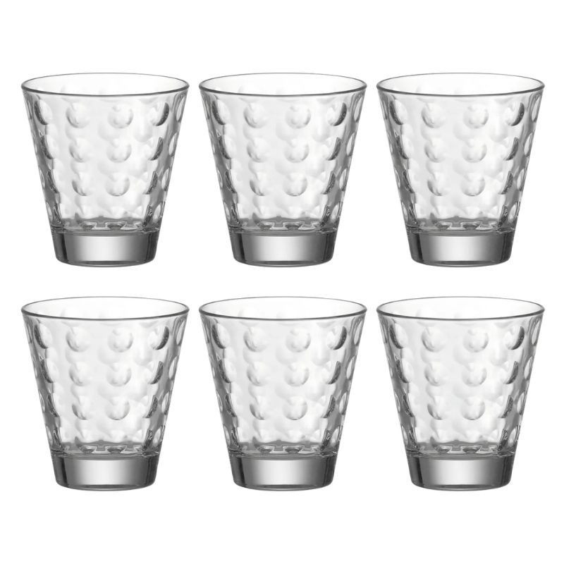 BOITE DE 6 VERRES BAS - OPTIC - LEONARDO