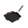 GRILL CARRE 24 CM NOIR MANCHE SILICONE - STAUB