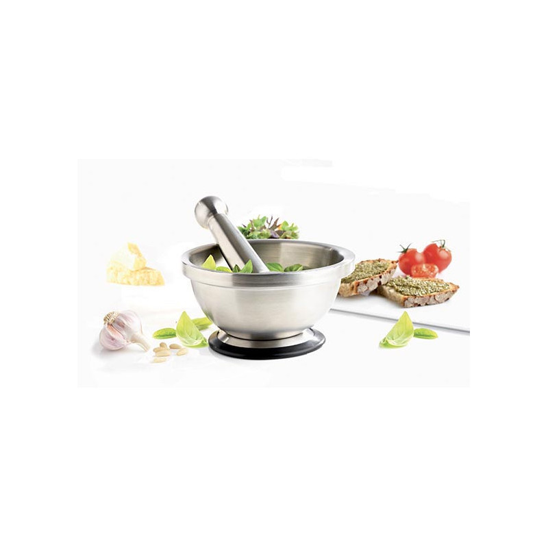 MORTIER INOX AVEC PILON - MASTRAD