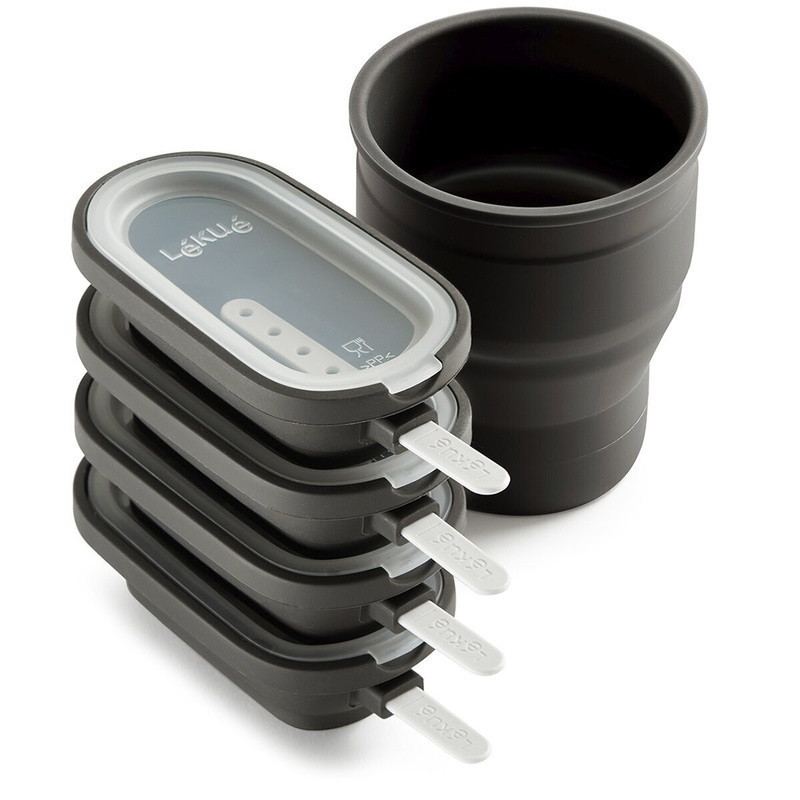 KIT MOULES À GLACE MAGNUM EN SILICONE CLASSIC CREAMY- LEKUE