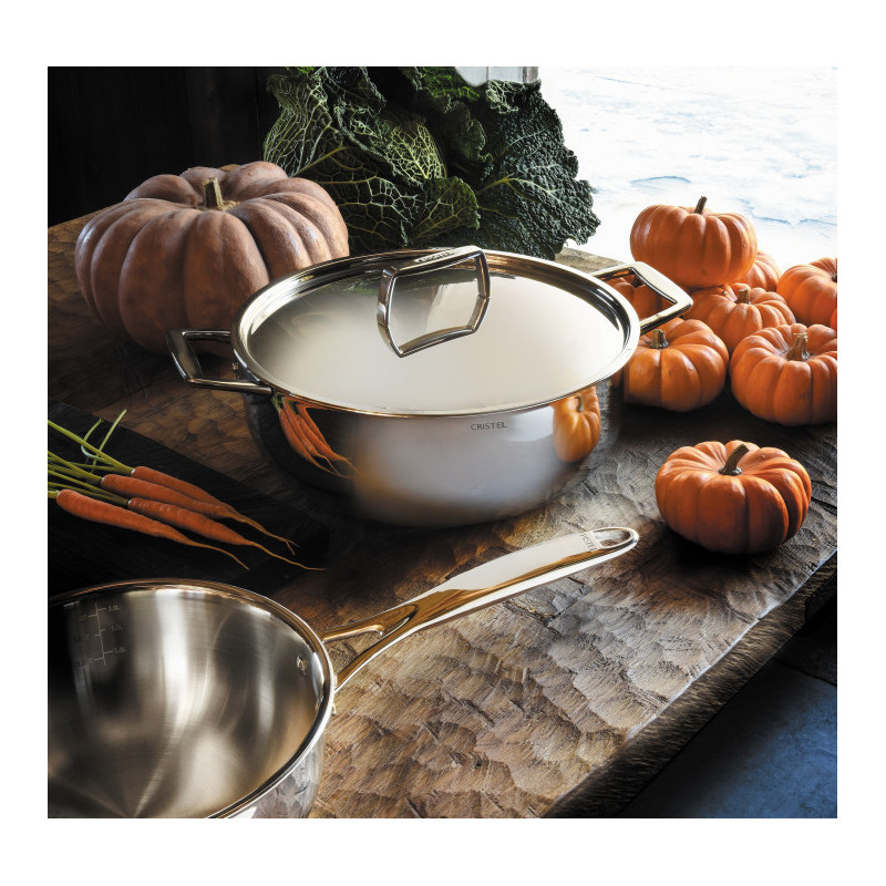 COUVERCLE EN INOX BRILLANT - CASTEL'PRO - CRISTEL