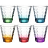 Boite de 6 verres multicolores - Leonardo