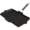 GRILL RECTANGULAIRE 34x21CM NOIR MANCHE SILICONE - STAUB