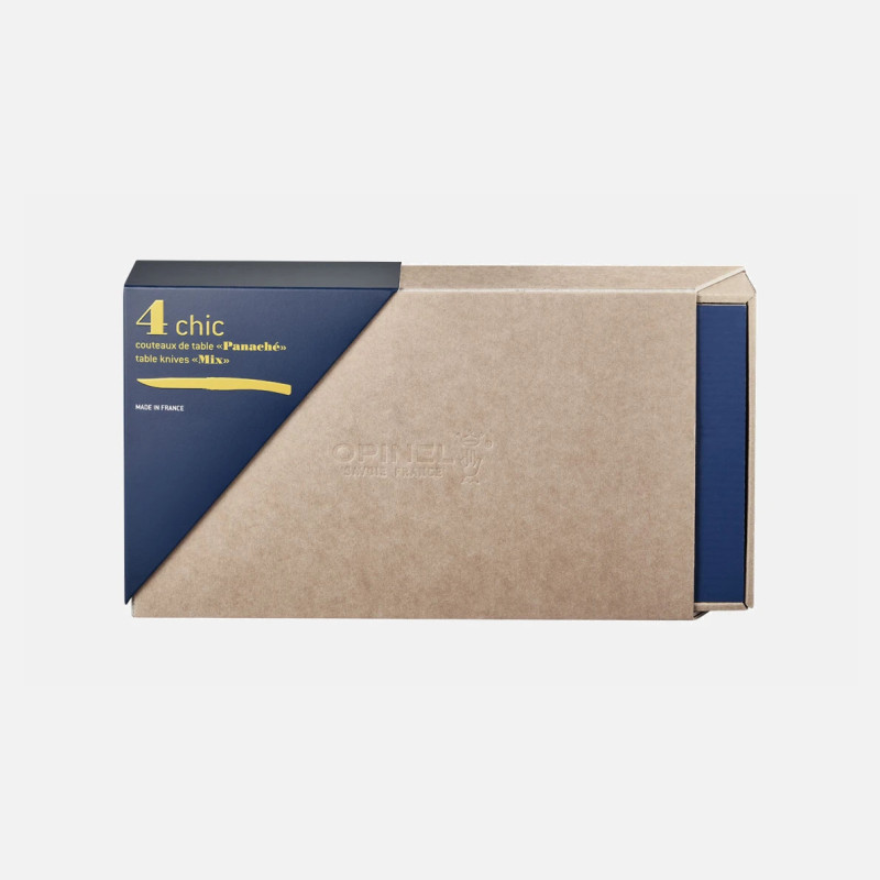OPINEL- COFFRET 4 COUTEAUX TABLE CHIC PANACHE