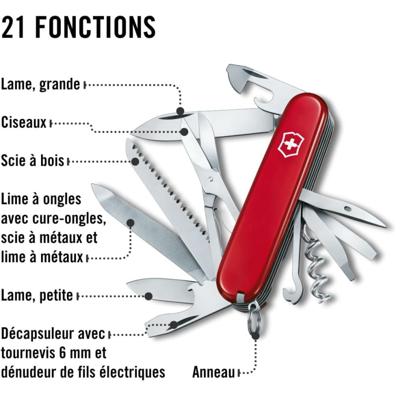 Victorinox Couteau Ranger 14p Rouge