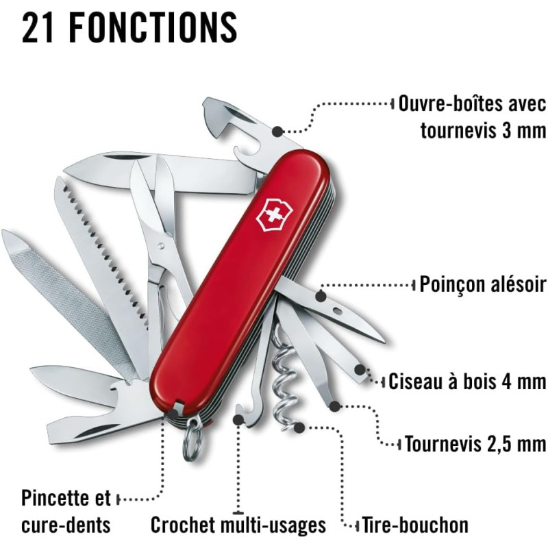 Victorinox Couteau Ranger 14p Rouge