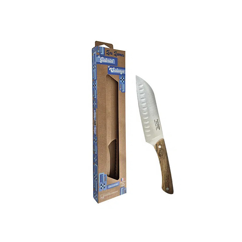 COUTEAU SANTOKU ALVEOLE 16CM GABRIEL