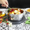 MUTINE - SET 3 CASSEROLES + 1 POIGNEE AMOVIBLE NOIRE- CRISTEL