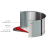 STRATE - SET 3 CASSEROLES + 1 POIGNEE AMOVIBLE STRATE- CRISTEL